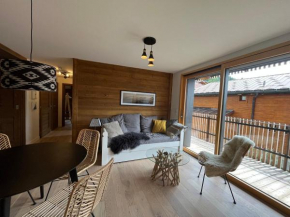 Superbe appart 3P au pied des pistes, parking couvert, terrasse, WiFi - Les Carroz - FR-1-572-288